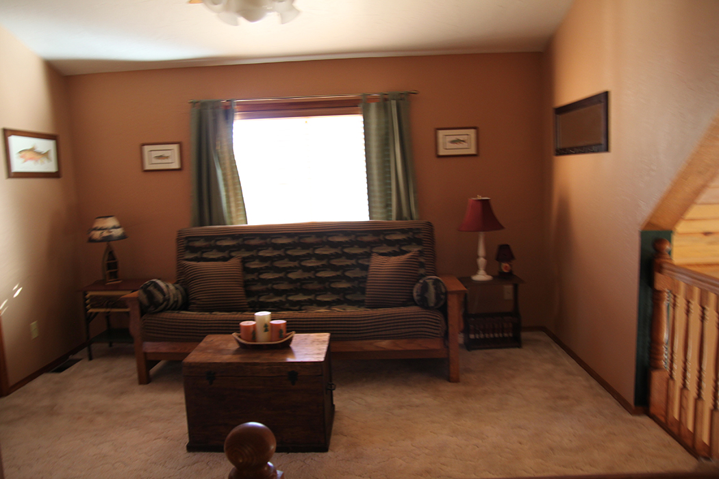 Loft with queen sleeper futon
